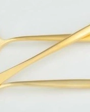 SPIRIT MATT GOLD 19-22столовые приборы, сталь 18/10, 24 шт. (6 ложек + 6 вилок + 6 ножей + 6 чайн