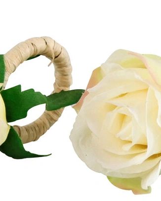 ROSE Кольцо для салфеток , роза, ø5x5x5 полиэстер, металл