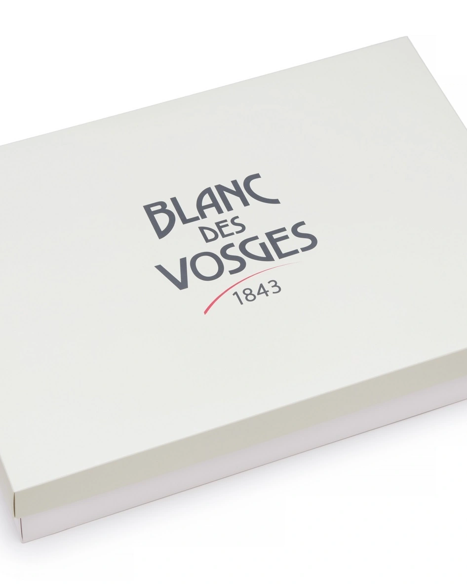 BOX white коробка подарочная 50х34х8,5 белая с бежевой крышкой