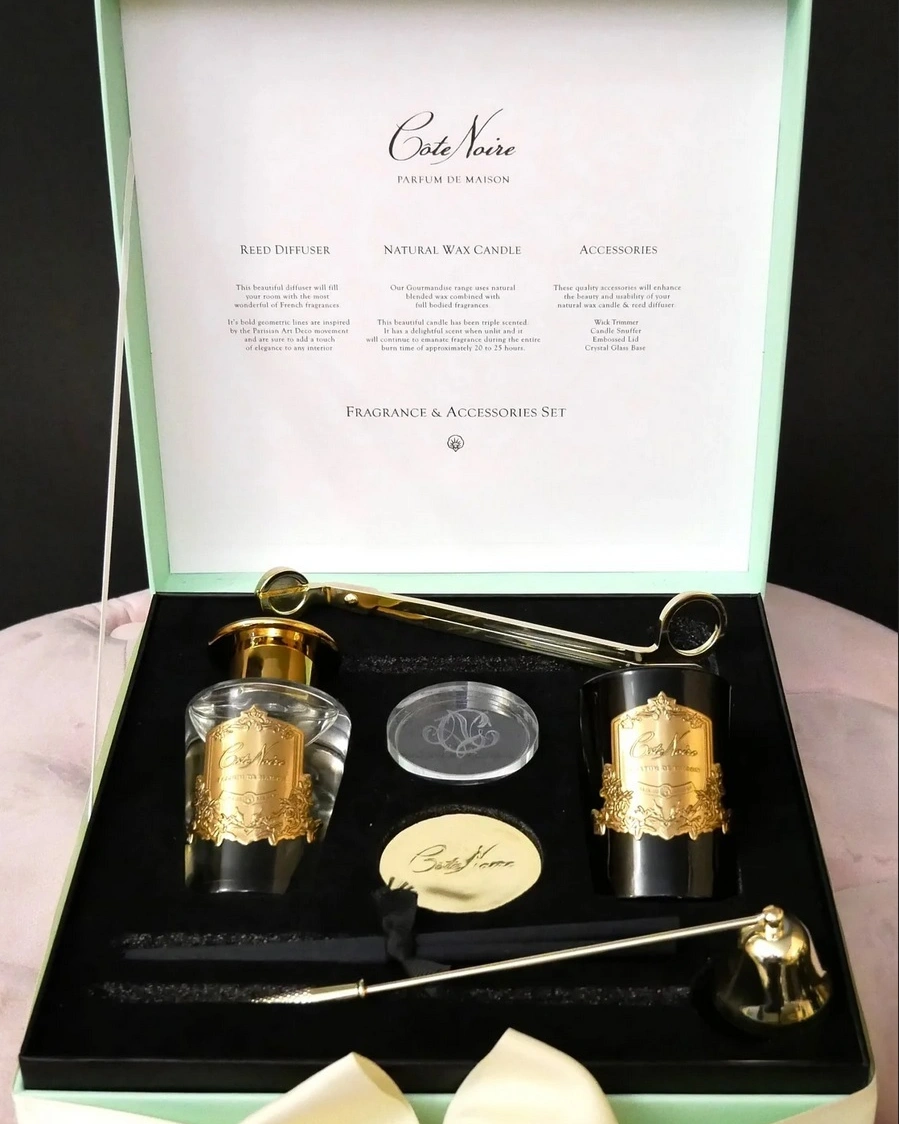 GIFT PACK PERSIAN LIMEПодарочный набор (диффузор 100 мл, свеча 75гр, набор для тушения и обрезания