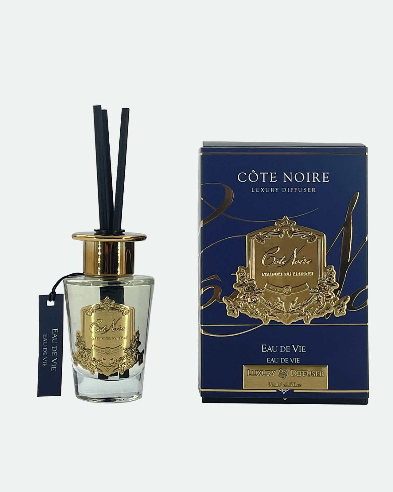 EAU DE VIE Диффузор, золотой декор, 90 мл, время работы 70-90 дней