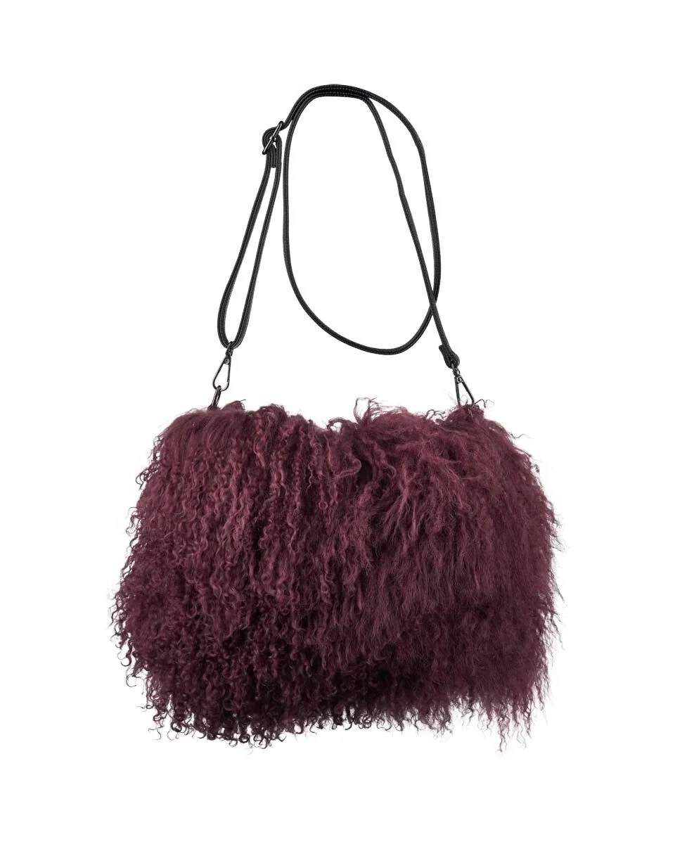 JASMIN BAG Port royal Сумка-муфта сиреневый 19/26, козий мех 30/40