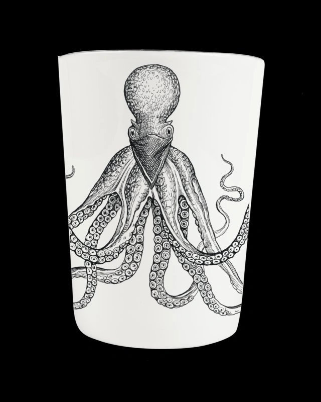 Стаканчик для зубных щеток Rory Dobner OMAR OCTOPUS, 7,5 h10 фарфор