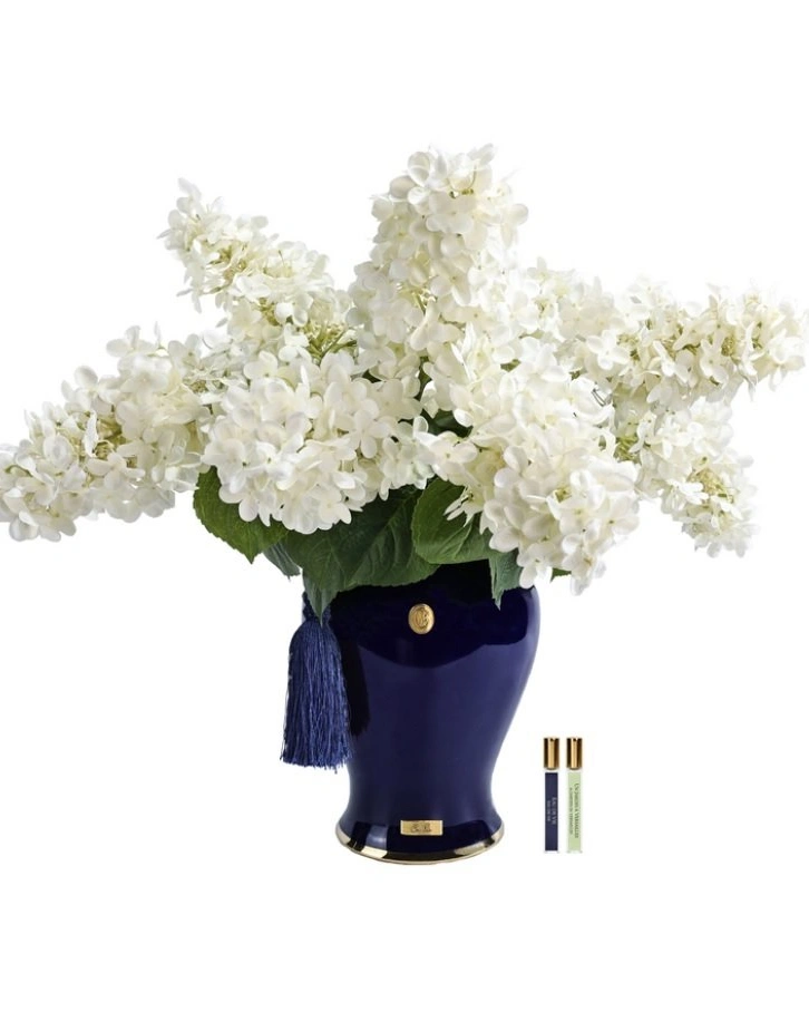 Букет гортензий Cote Noire Indigo hydrangeas Ivory white/Indigo, 2 спрея по 10 мл