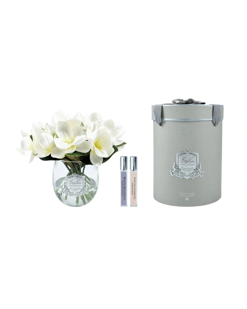 PREMIUM ROSE BOUQUET white silverБукет магнолий, серебряный декор, 2 спрея по 10 мл Charente Rose &
