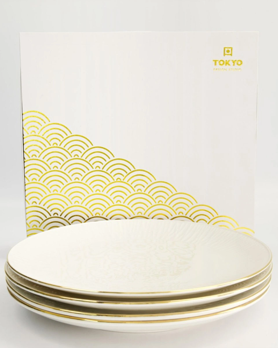 Набор тарелок Nippon White Gold 4 шт 30,5 см, фарфор