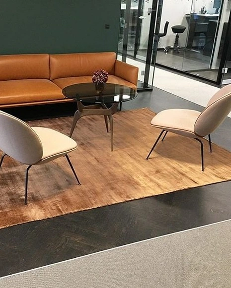 BAMBOO COPPERКовер 200х300, высота ворса 11-12 мм, 4 кг/м2, ручная работа, цвет медный,бамбук 100%