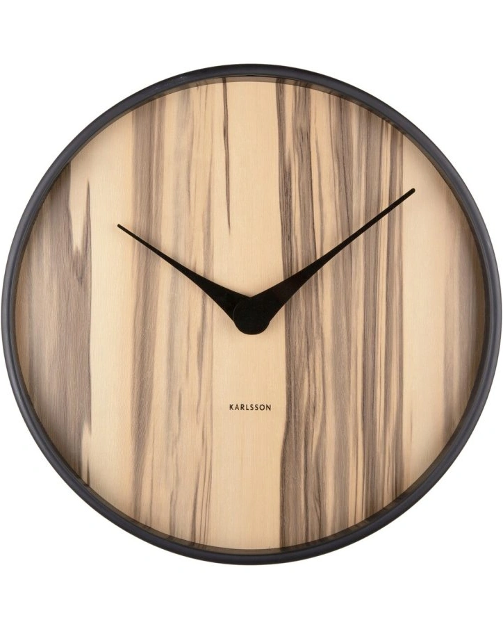 Часы настенные Karlsson WOOD MELANGE, светлое дерево, липа, 40х40х4,5 см, бесшумный механизм, батаре