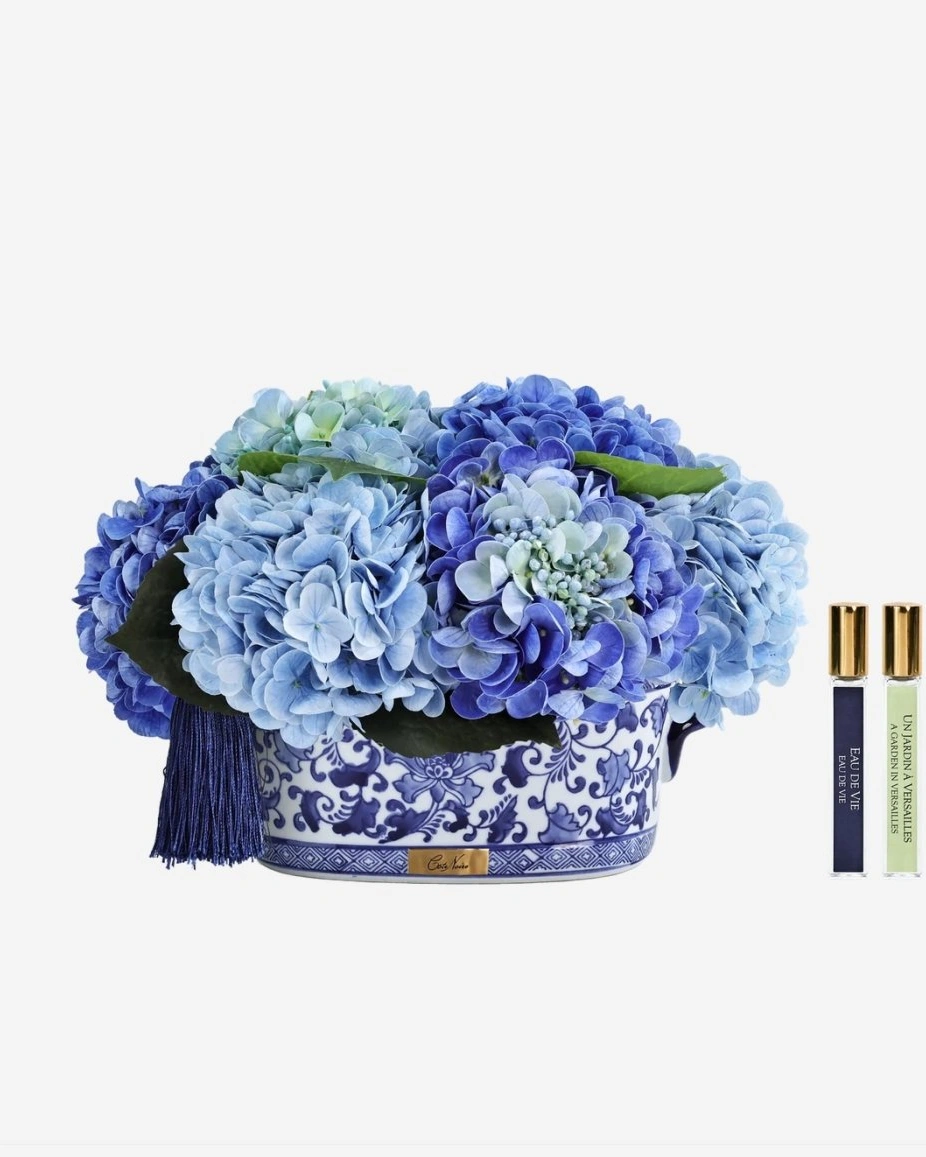 Букет гортензий Cote Noire Chinoiserie hydrangeas blue, 2 спрея по 10 мл
