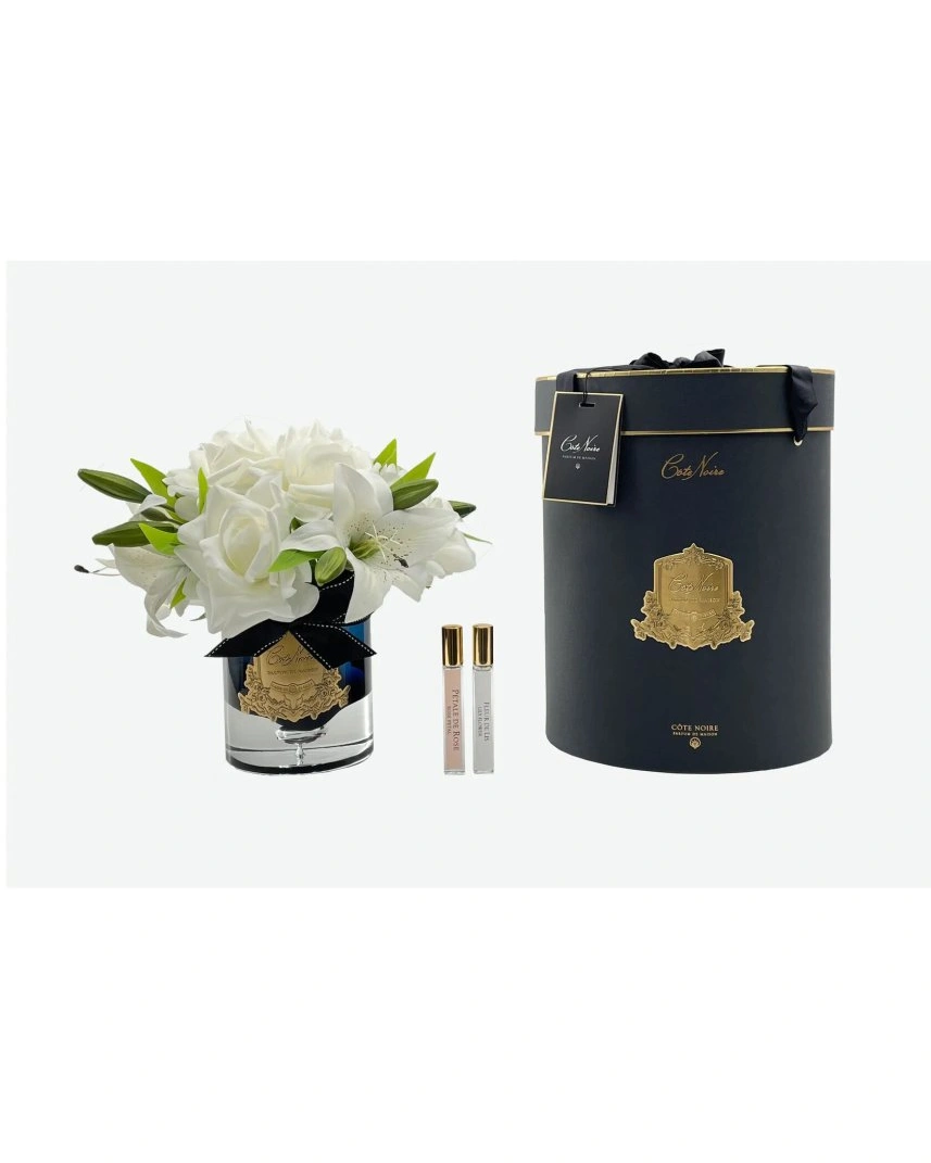 ROSES&LILIES BLACK GLASS WHITEРозы и лилии, 2 спрея по 10 мл, ВхШхД 32х26х26 см¶