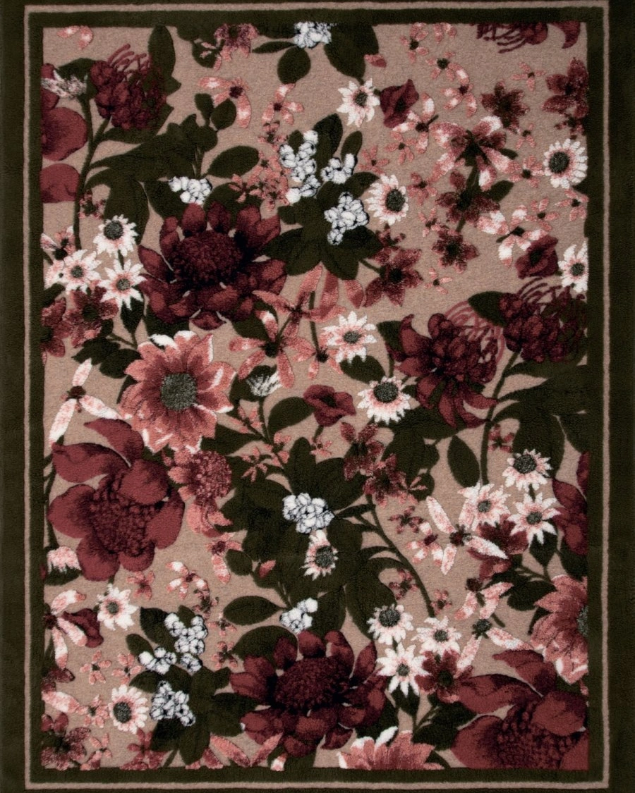 Ковер FLOWER FIELD, 150x200 шерcть 55% полиэстер 45%, подложка полиэстер 100% 1950 гр