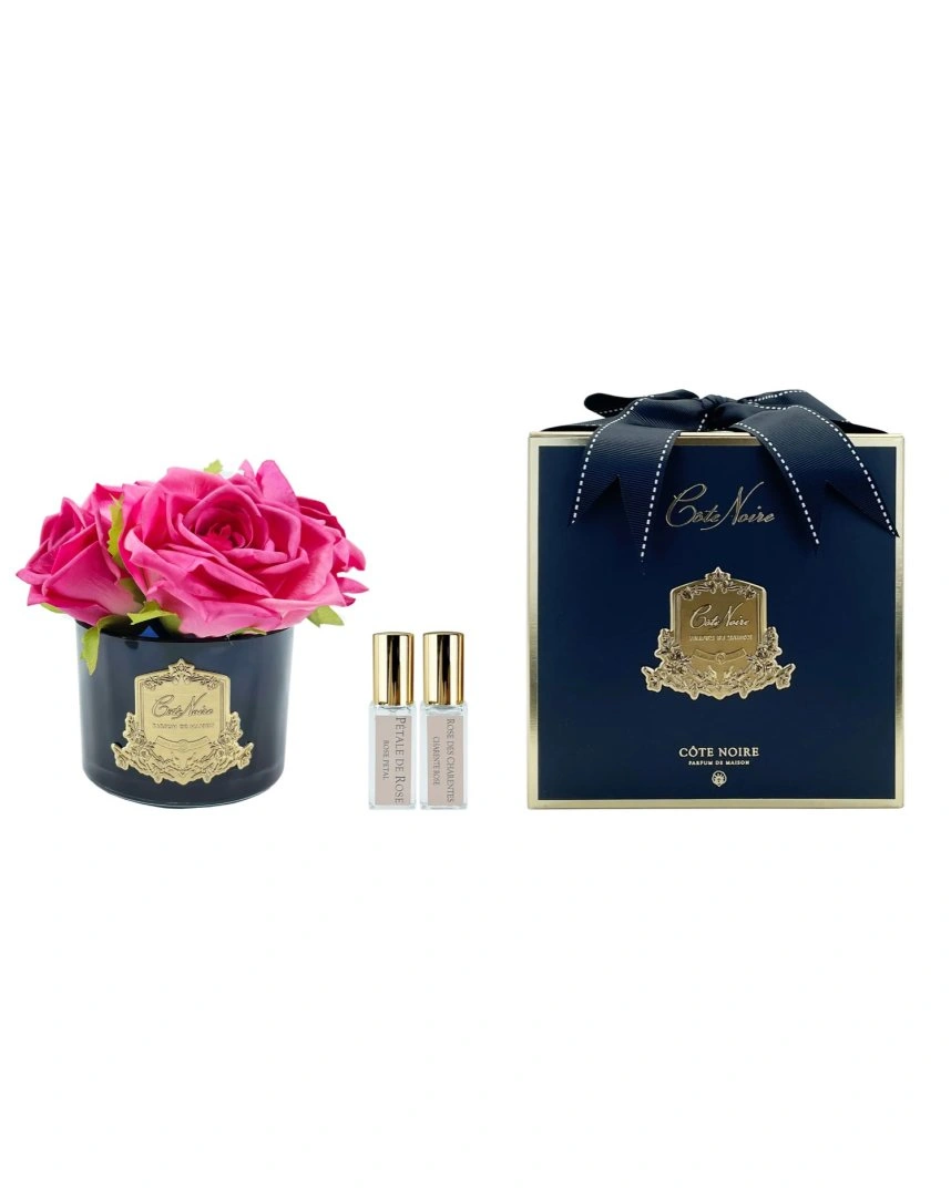 Букет FIVE ROSE magentaиз 5 роз ароматизированный, цвет ярко-розовый, серебро, 2 спрея по 5мл