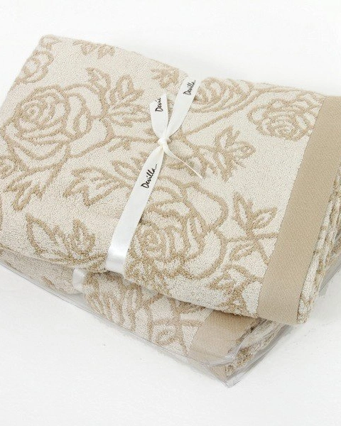 Полотенце ROSE,  Хлопок 60%, бамбук 40% 550 g/m2, бежевый