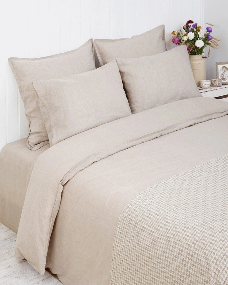 Комплект постельного белья LINEN 50%лен/50%хлопок, натуральный