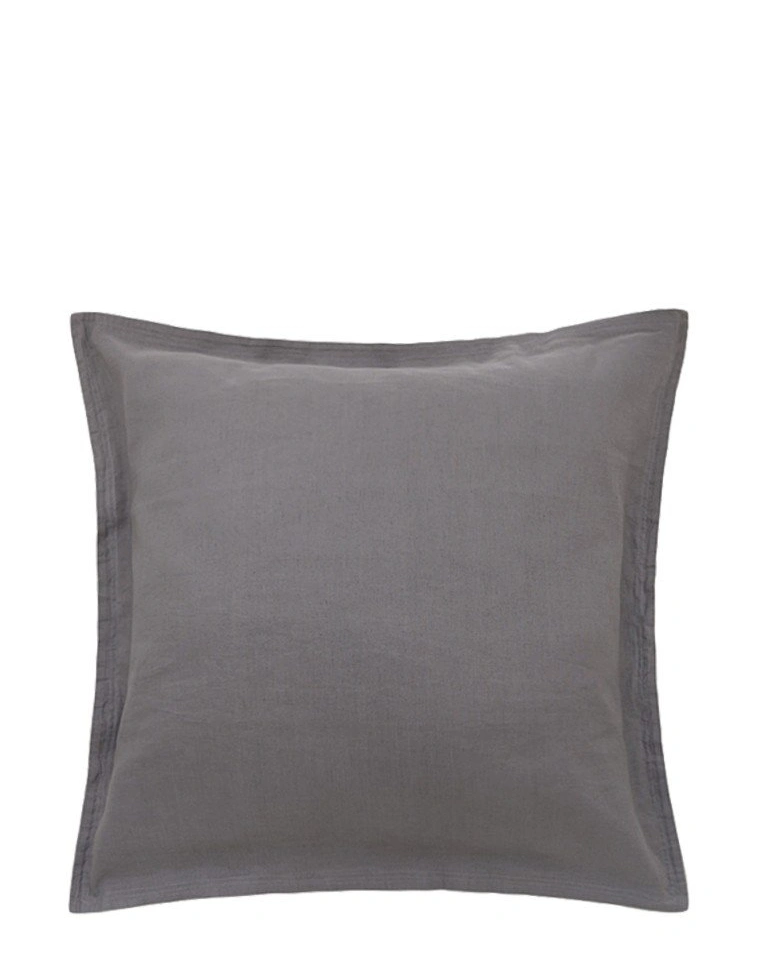Наволочка LINEN, 50%лен/50%хлопок, серый