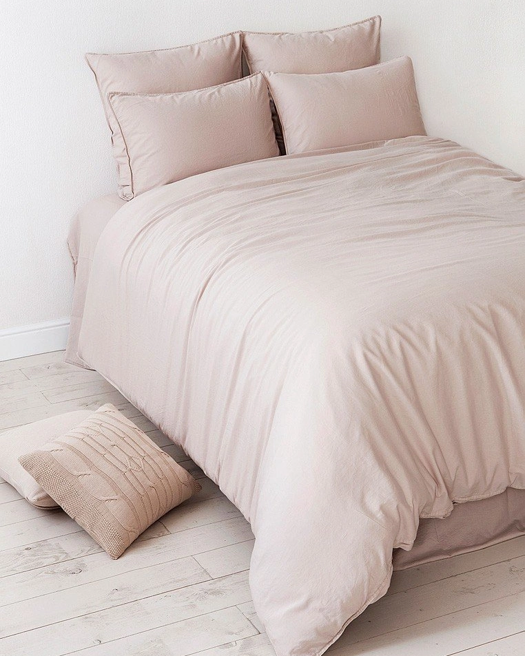 Комплект постельного белья "SOFT SATEEN", 100% софт сатин, пудровый