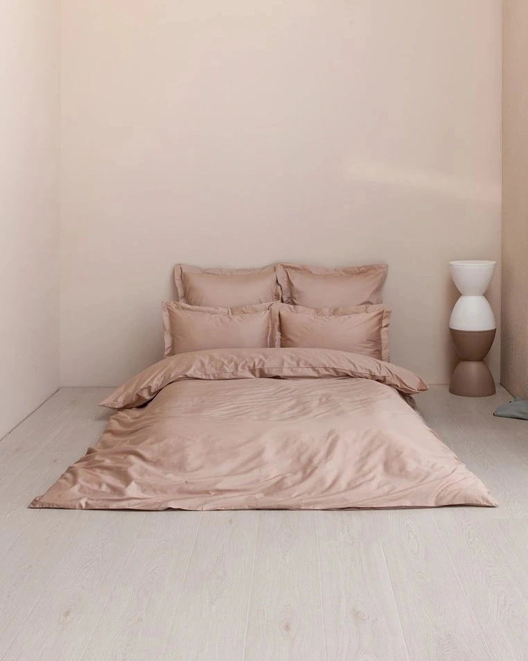 Комплект постельного белья "DAILY BEDDING", сатин, крем-брюле