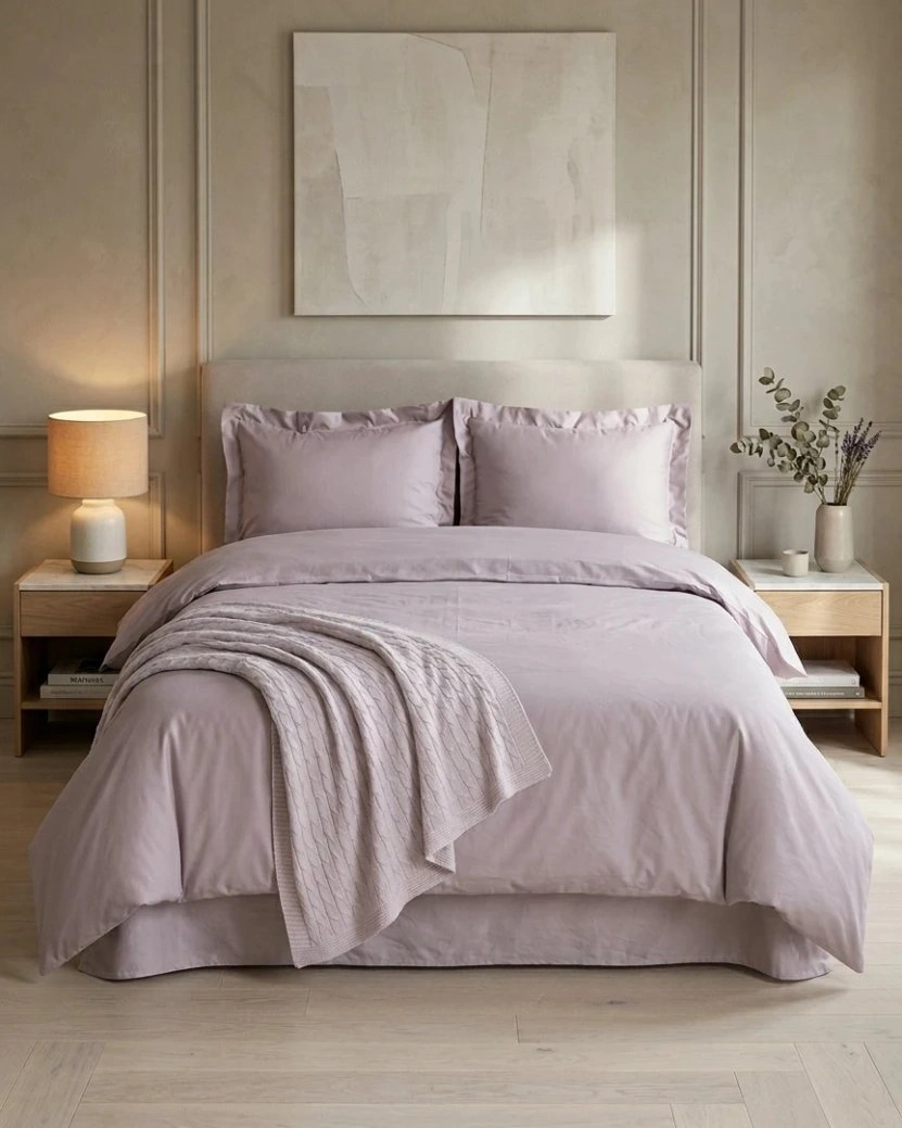 Комплект постельного белья "DAILY BEDDING", сатин, лавандовый