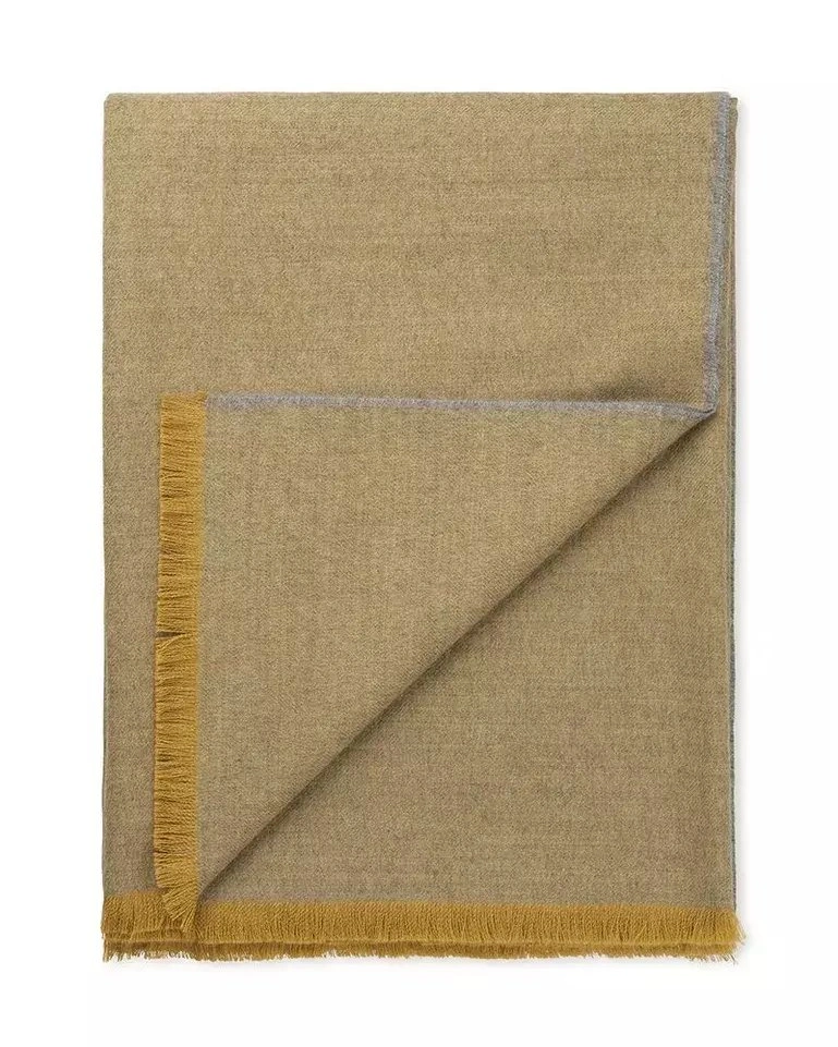 SKYFALL yellow ochreПлед 130/200 беби альпака 100% , 620 гр