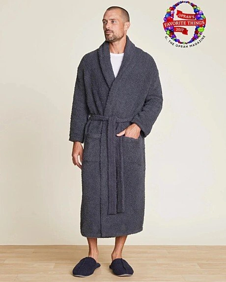 Халат Barefoot Dreams CC ADULT ROBE серо-синий, трикотаж, 100% полиэстер, размер S