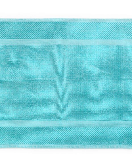 Коврик для ванной COMORES CELADON 50/110 бирюзовый хлопок 1350 гр/м2