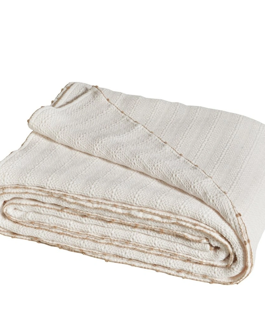 Покрывало ARTESIA BLANC 180Х260 белый 100% хлопок, 400 г/м2
