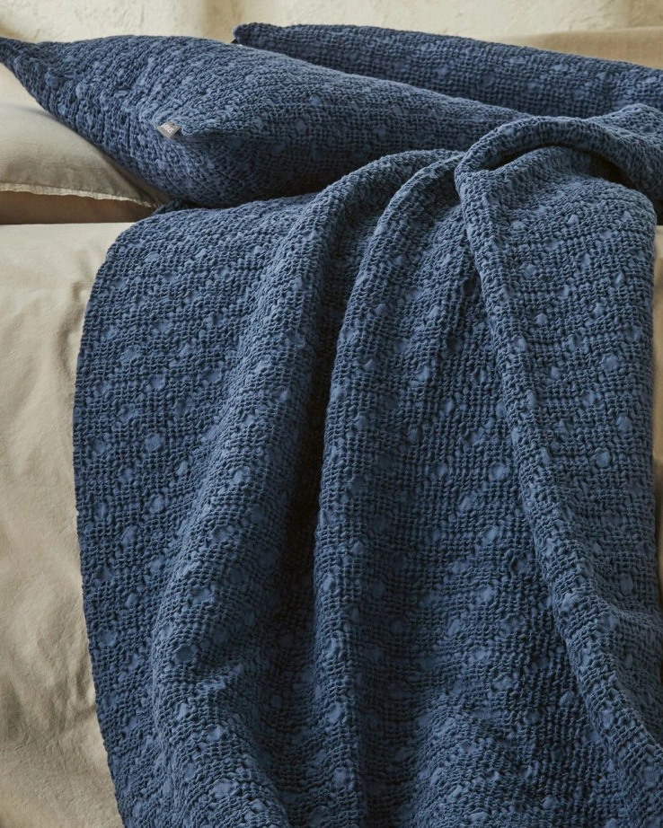 Ппокрывало EVEREST INDIGO 180/260 синий хлопок пике