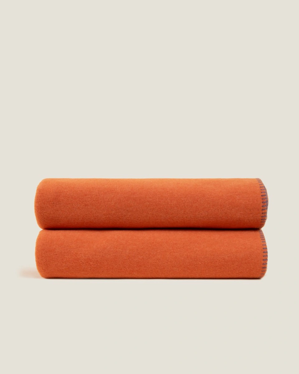 Плед Frati SOFT VISCOSE TERRACOTTA, оранжевый, 130x160, вискоза 30% полиэстер 70%, 510г