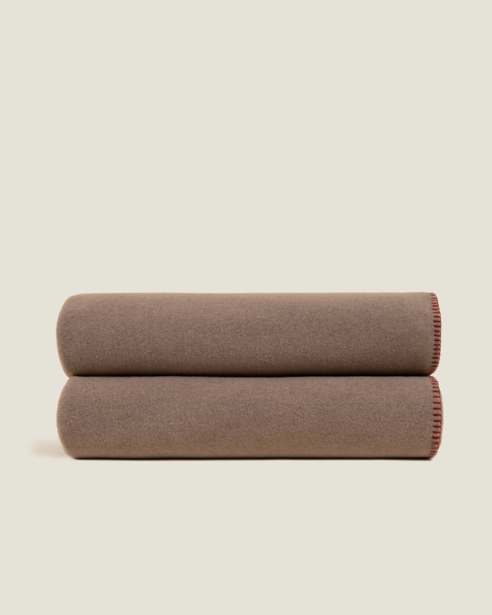 Плед Frati SOFT VISCOSE TORTORA, коричневый, 160x200, вискоза 30% полиэстер 70%, 510г