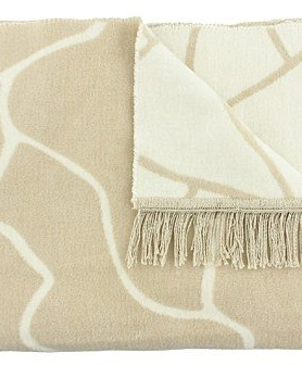 Плед CLAUDI LINEAS NATUREL, 150х200см, 60% хлопок 40% акрил