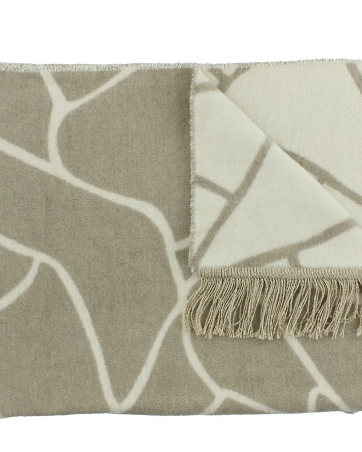Плед CLAUDI LINEAS GREY, 150х200см, 60% хлопок 40% акрил