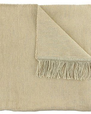 Плед CLAUDI PAULOS LATTE, 150х200см, 60% хлопок 40% акрил