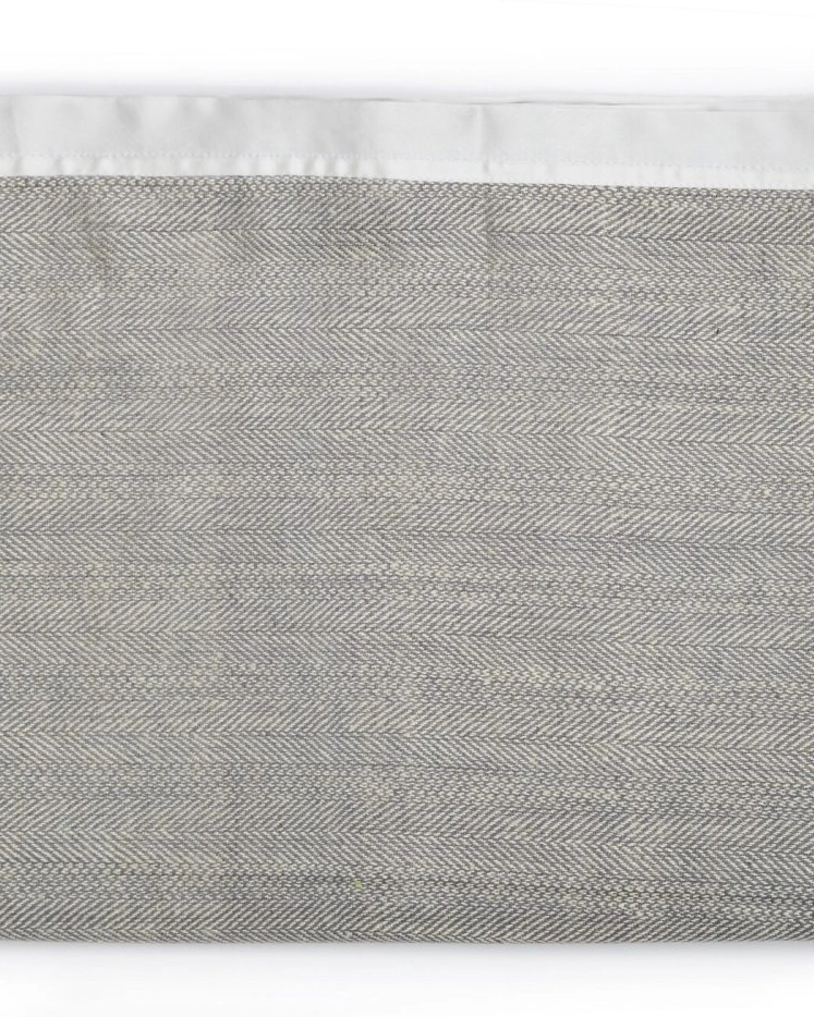 Плед Herringbone 125x175 см, серый, малберри шелк 100%