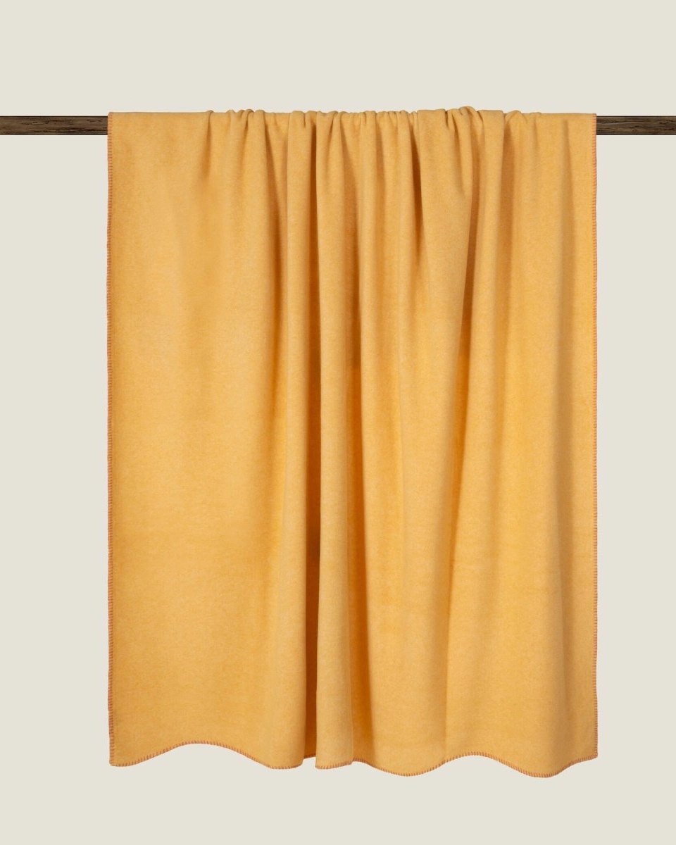 Плед Frati SOFT BAMBOO SENAPE, желтый, 160х200, бамбук 40% полиэстер 60%, 800г