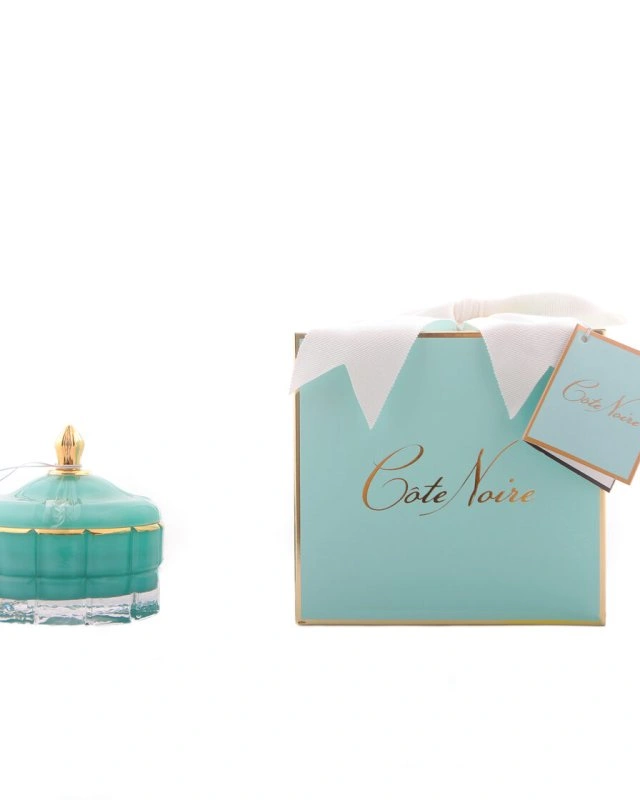 Blue Art Deco Свеча 200 гр, бирюзовый, кисточка, спрей для кисточки 5 мл, cоевый воск