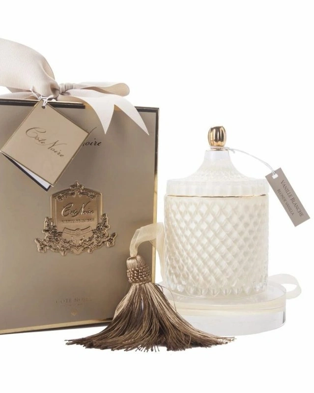 Grand Cream Art Deco Свеча 500г, кремовый, кисть ароматизированная, соевый воск, спрей 5мл д
