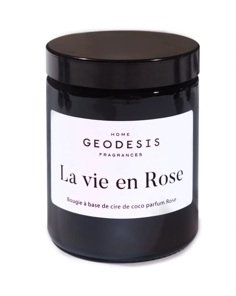 La vie en Rose Свеча ароматическая 100% натуральный воск из кокоса и абрикосовых косточек 150 гр, вр