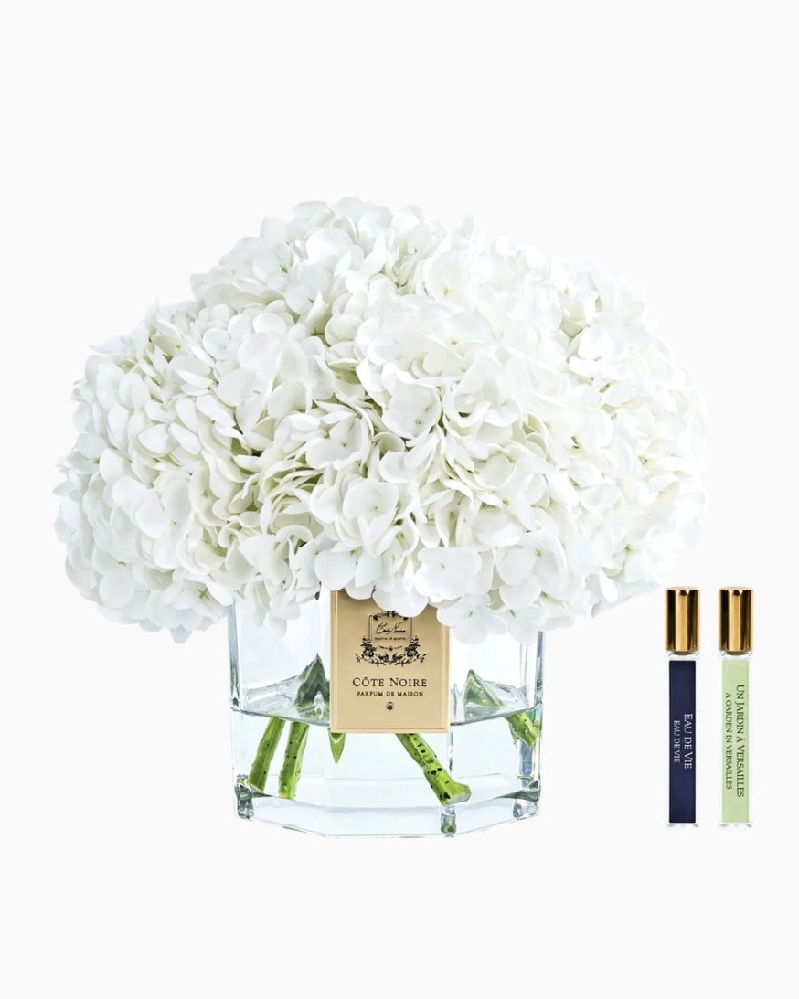 Букет гортензий Cote Noire hydrangeas Ivory, 2 спрея по 10 мл