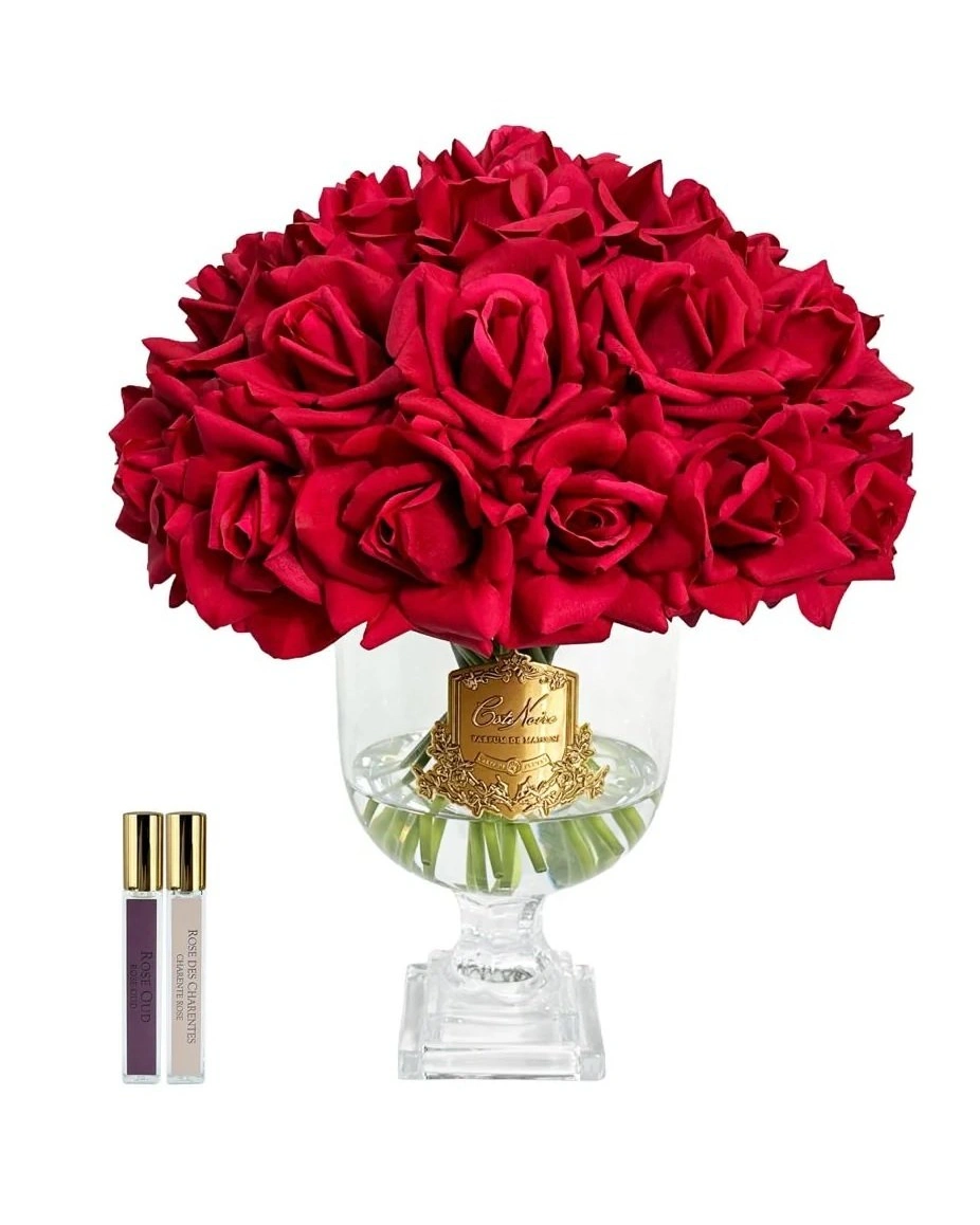 VERSAILLES ROSE BOUQUET Букет роз, красный, 2 спрея по 10 мл , золотой декор