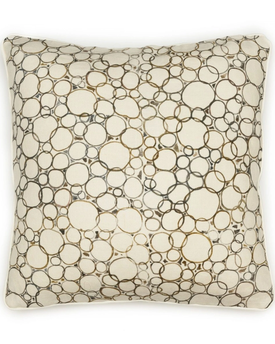 MON_IDA_02PILLOWПодушка 45/45 круги, кант бежевый, лен