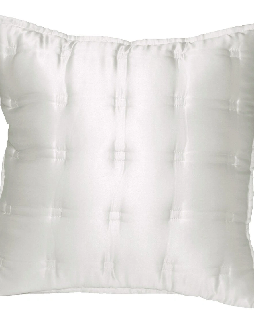 Подушка декоративная GINGERLILY Windsor ivory, 40/40, слоновая кость, шелк, начинка полиэстер
