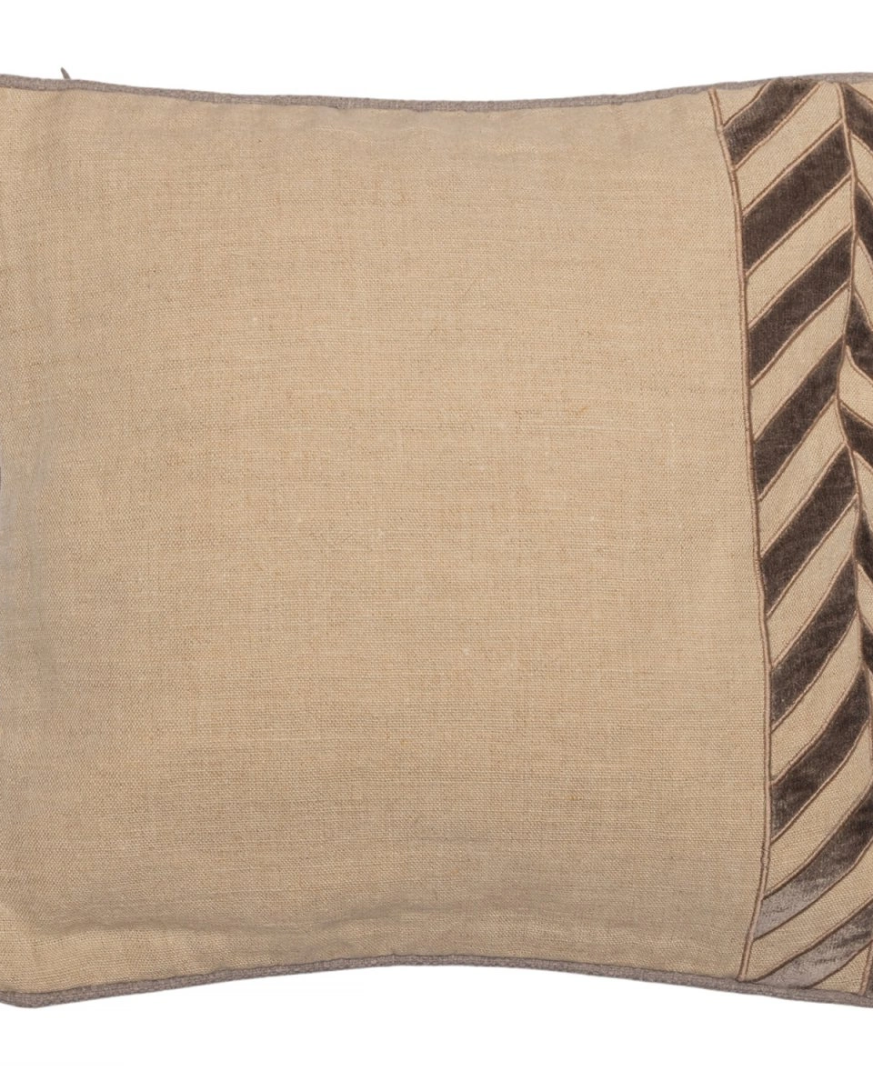 CUSHIONПодушка, серый, 40/40, лен, наполнитель конфорель