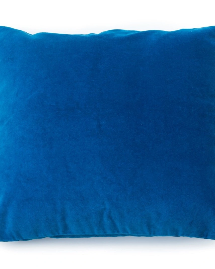 Подушка декоративная PACHA BLEU PAON 45х45, бархат 100% хлопок, начинка полиэстер