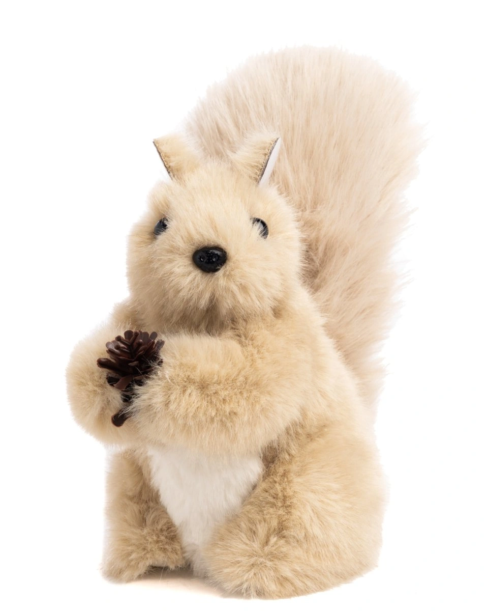 FURRY SQUIRREL LT BRWN/CRM Белка с шишкой, кремовый, 20 см