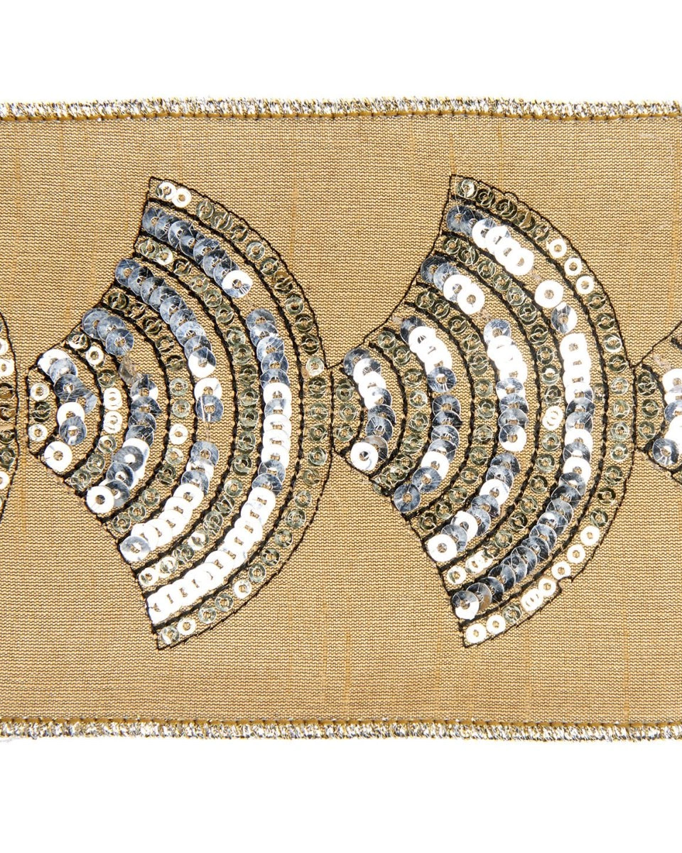 ART DECO RIBBON Лента ар деко золотая ширина 10 см длина 5м