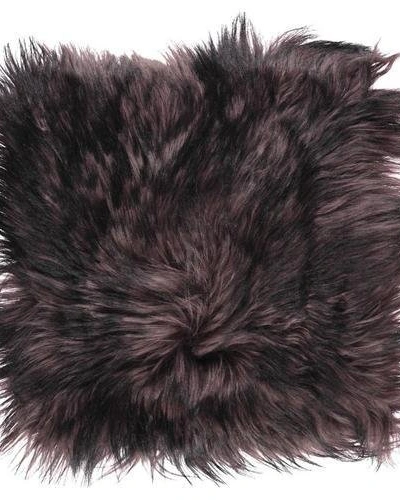 Black/Brown Подушка мех тибетской козы 40x40