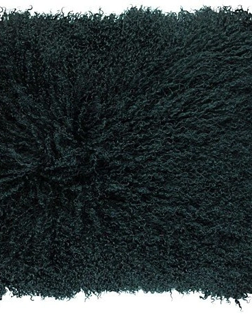Tibetan Burgundy Подушка мех тибетской козы 40x40 бордовый