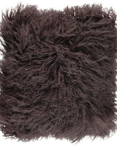 Tibetan Taupe Подушка мех тибетской козы 40x40