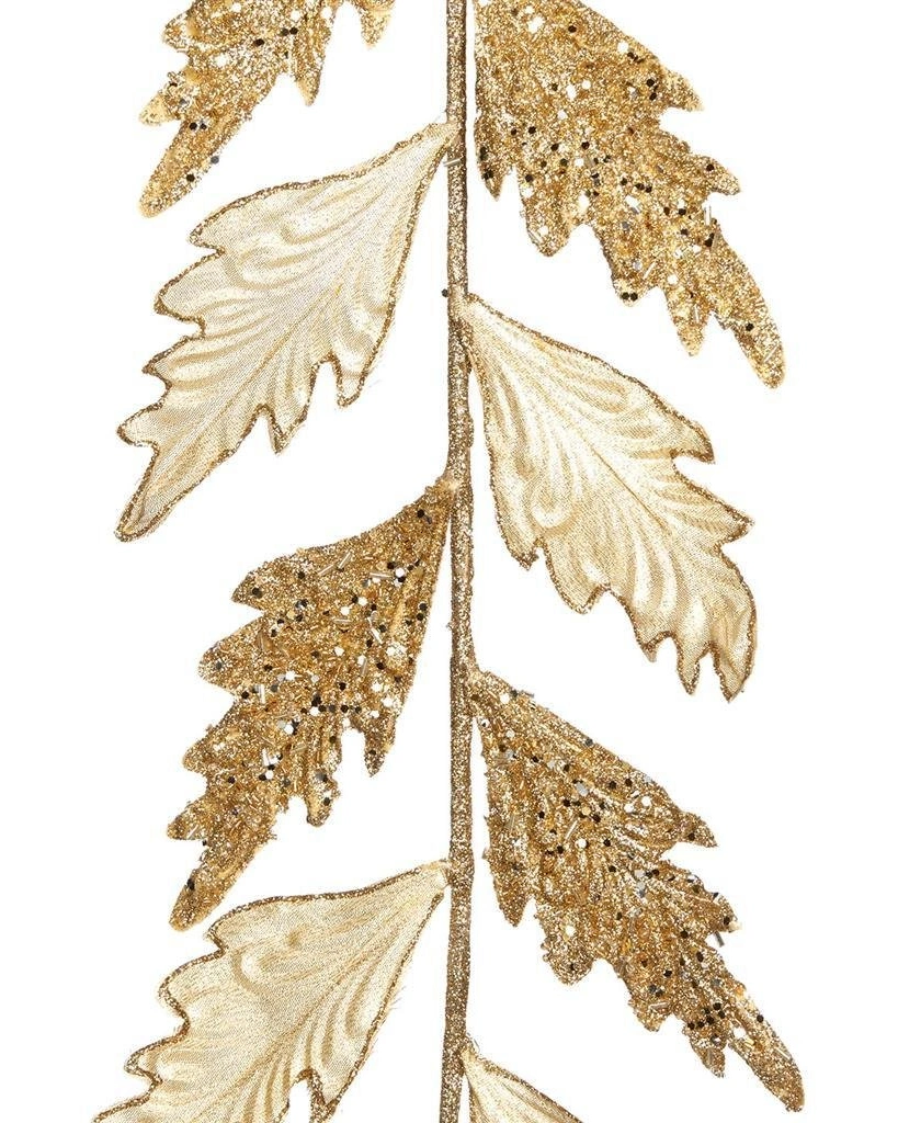 SCROLL LEAF GARLAND GLD/CRM 122CM Гирлянда золото кремовый 122 см