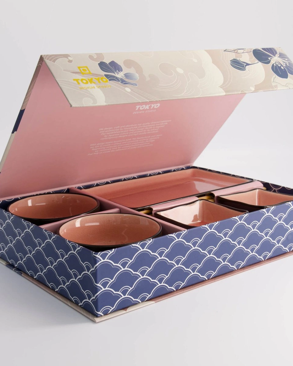 Подарочный набор Glassy Pink 8 предметов, фарфор